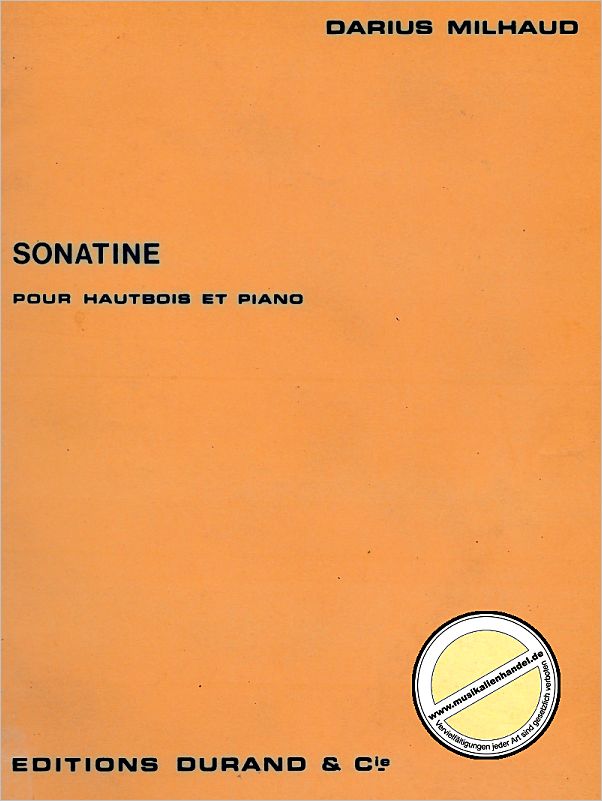 Titelbild für DUR 13759 - SONATINE