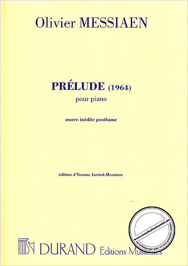 Titelbild für DUR 15355 - PRELUDE (1964)