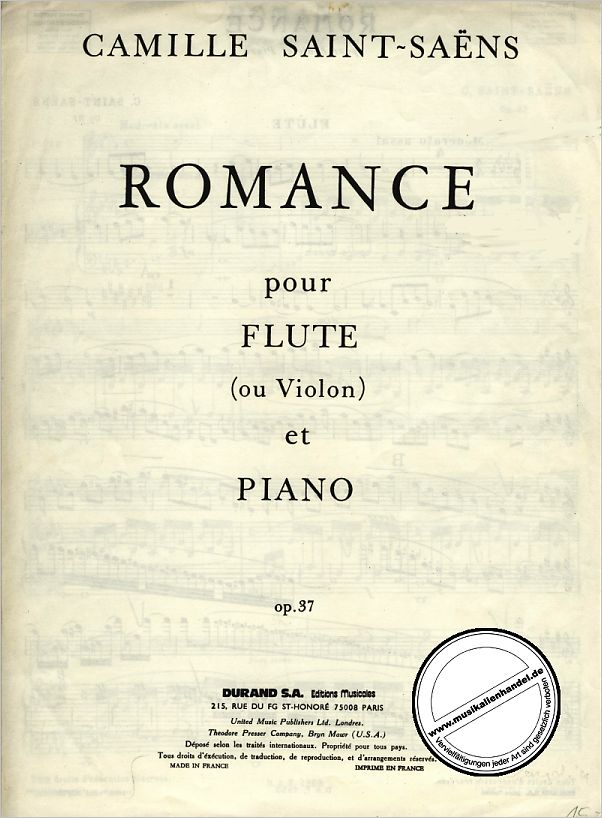 Titelbild für DUR 1953 - ROMANZE OP 37
