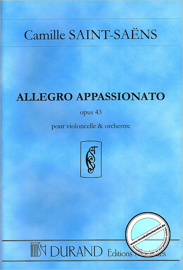 Titelbild für DUR 6060 - ALLEGRO APPASSIONATO OP 43