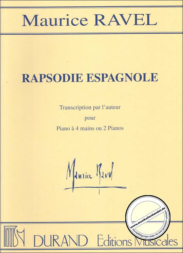 Titelbild für DUR 6999 - RAPSODIE ESPAGNOLE