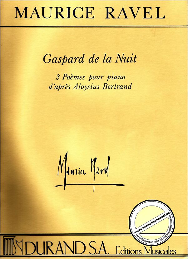 Titelbild für DUR 7207 - GASPARD DE LA NUIT