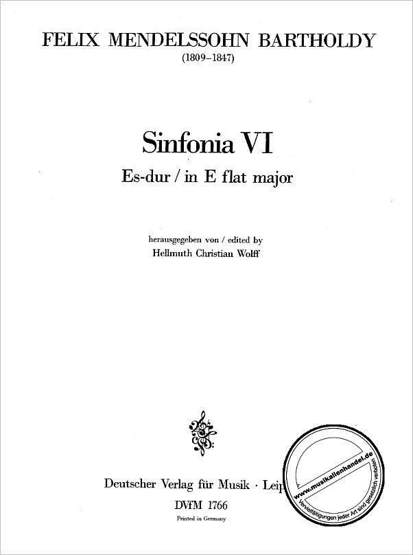 Titelbild für DV 1766 - SINFONIE 6 ES-DUR