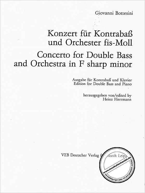 Titelbild für DV 32128 - KONZERT FIS-MOLL - KB ORCH