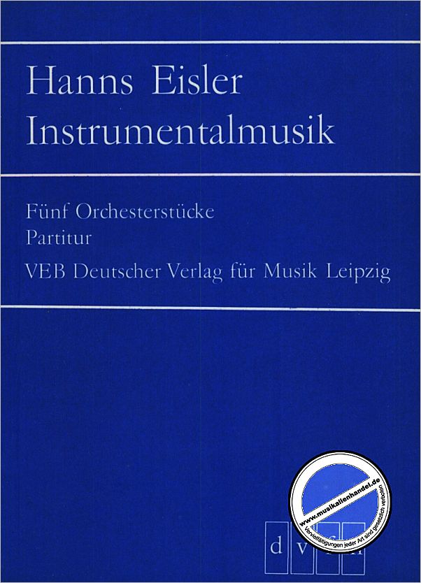 Titelbild für DV 3694 - 5 ORCHESTERSTUECKE