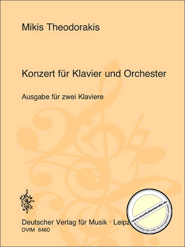 Titelbild für DV 6460 - KONZERT - KLAV ORCH