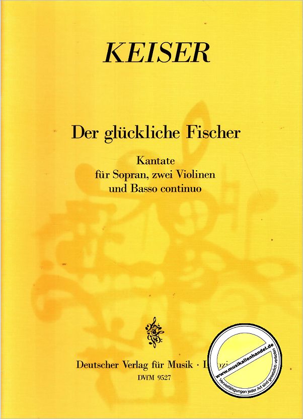 Titelbild für DV 9527 - DER GLUECKLICHE FISCHER - KANTATE