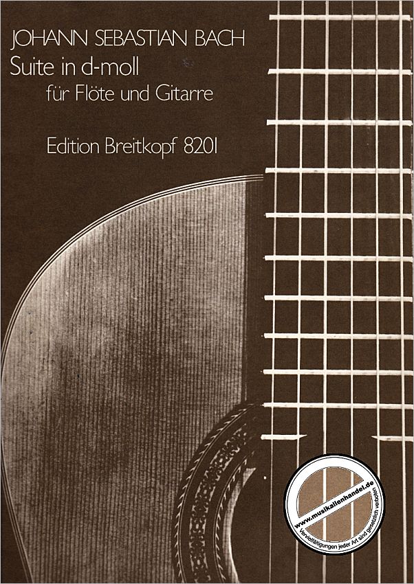 Titelbild für EB 8201 - SUITE D-MOLL BWV 997