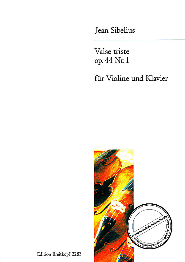 Titelbild für EB 2283 - VALSE TRISTE OP 44/1