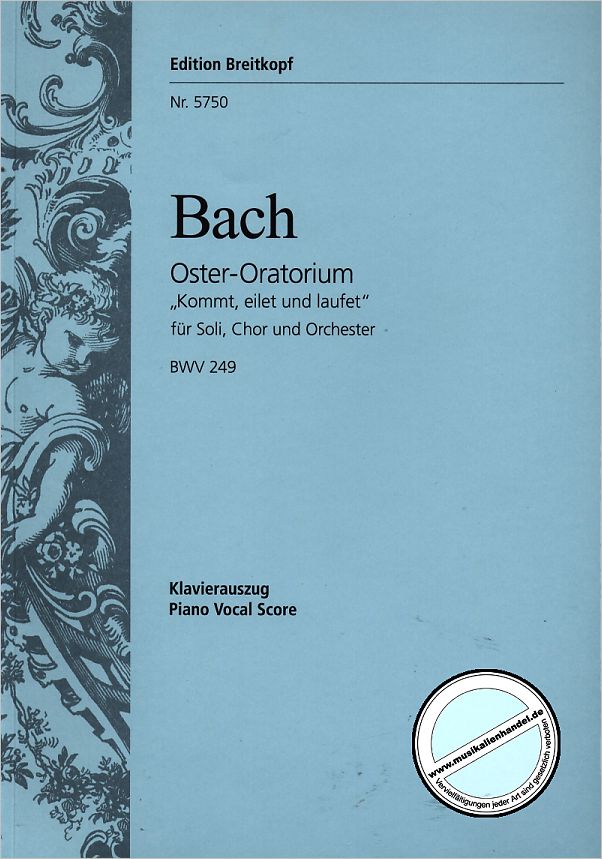 Titelbild für EB 5750 - OSTER ORATORIUM BWV 249