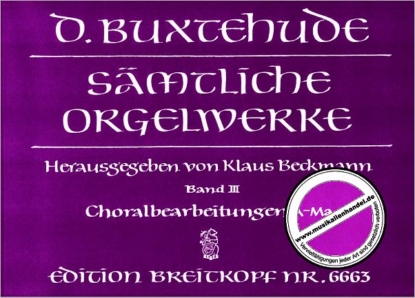 Titelbild für EB 6663 - SAEMTLICHE ORGELWERKE 3