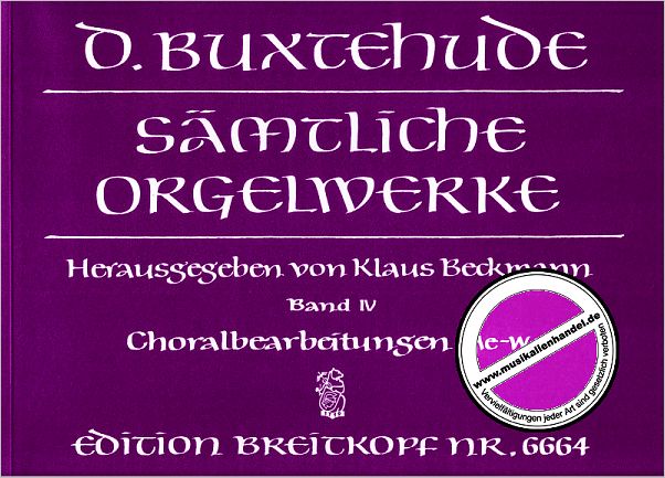 Titelbild für EB 6664 - SAEMTLICHE ORGELWERKE 4