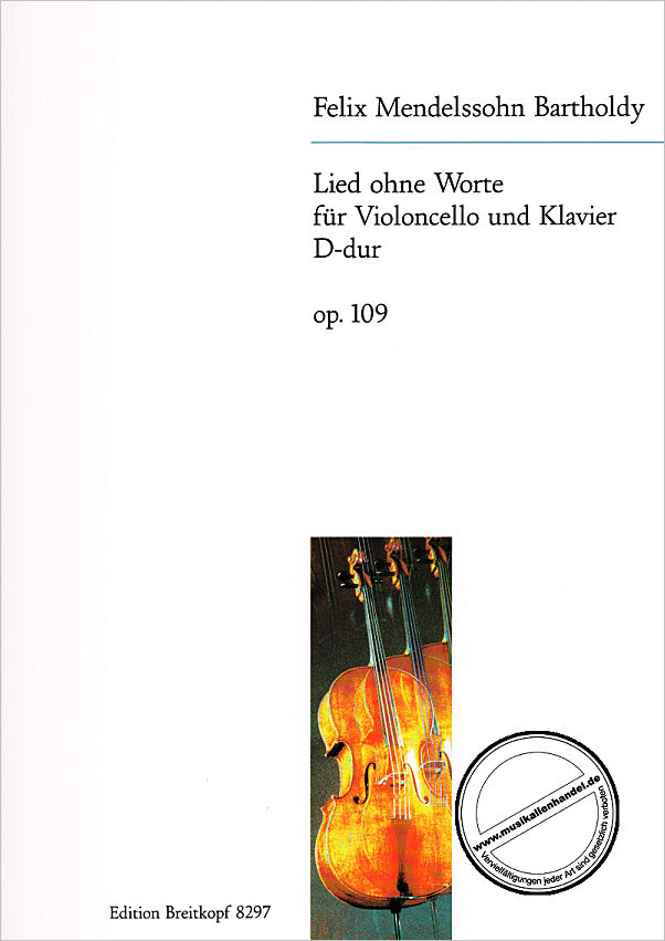 Titelbild für EB 8297 - LIED OHNE WORTE D-DUR OP 109