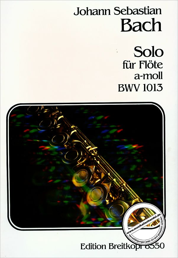 Titelbild für EB 8550 - SOLO A-MOLL BWV 1013