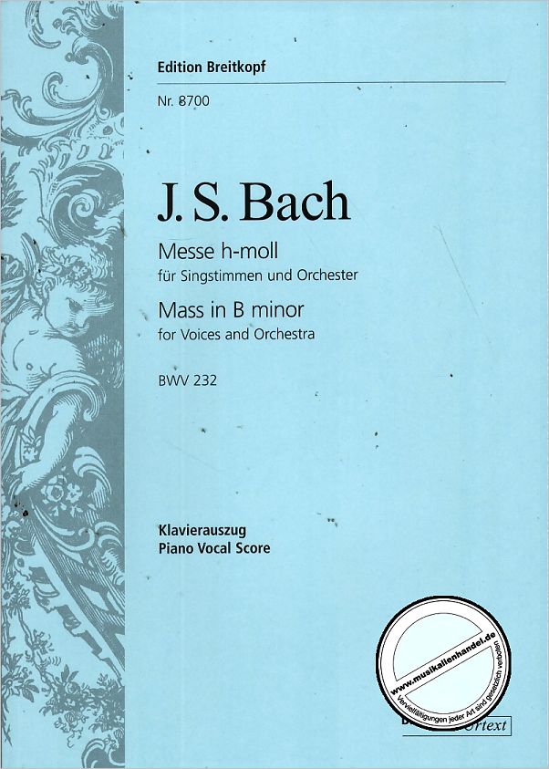Titelbild für EB 8700 - MESSE H-MOLL BWV 232