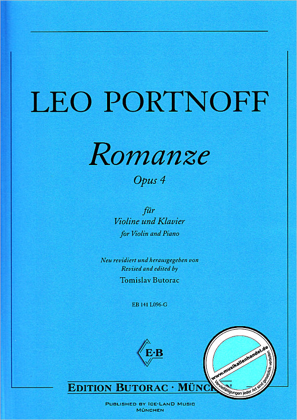 Titelbild für EB L096-G - Romanze, op. 4