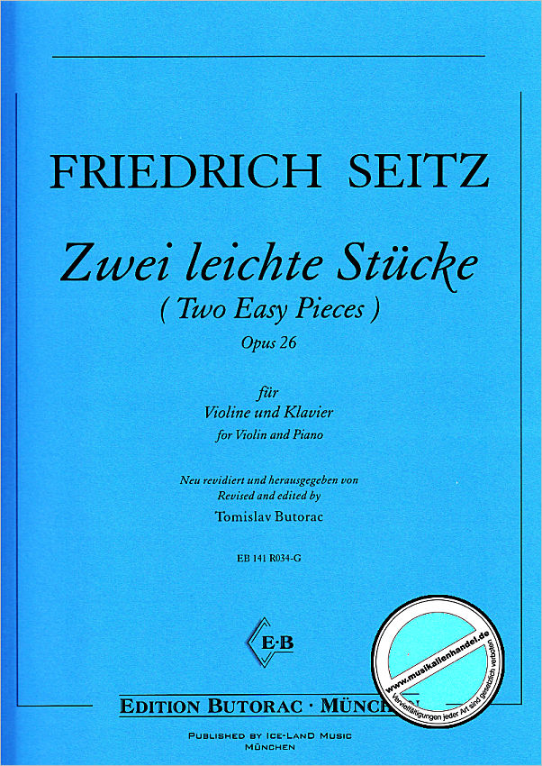 Titelbild für EB R034-G - Zwei leichte Stücke, op. 26