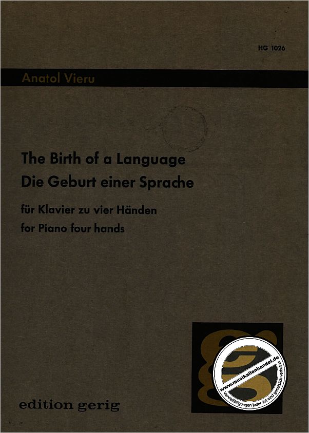 Titelbild für EBBG 1026 - THE BIRTH OF A LANGUAGE