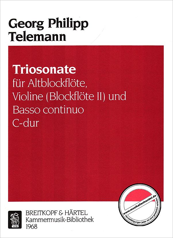 Titelbild für EBKM 1968 - TRIOSONATE C-DUR