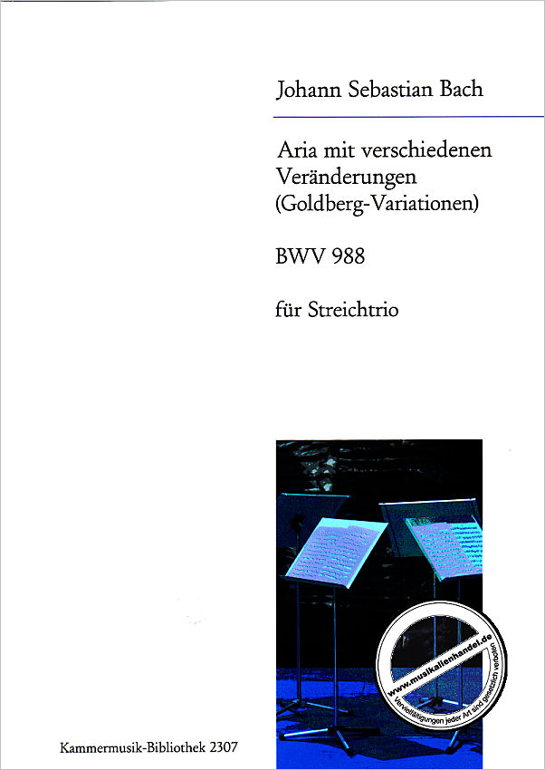Titelbild für EBKM 2307 - GOLDBERG VARIATIONEN BWV 988 (ARIA MIT 30 VERAENDERUNGEN)