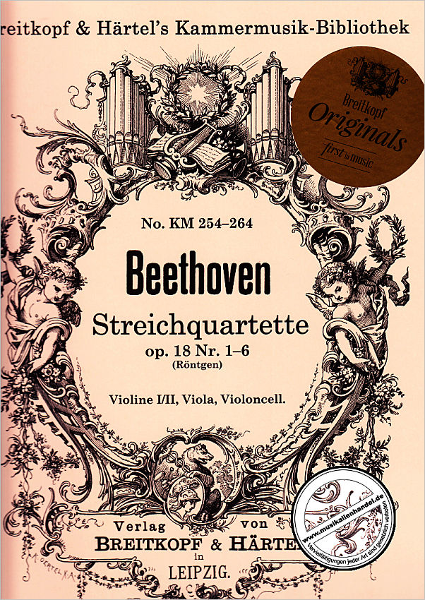 Titelbild für EBKM 254 - Quartette op 18 (Nr 1-6)
