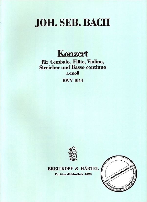 Titelbild für EBPB 4328 - KONZERT A-MOLL BWV 1044