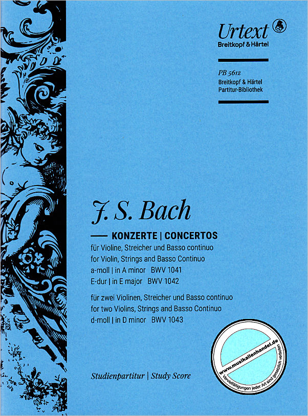 Titelbild für EBPB 5612-07 - KONZERT 1 A-MOLL BWV 1041