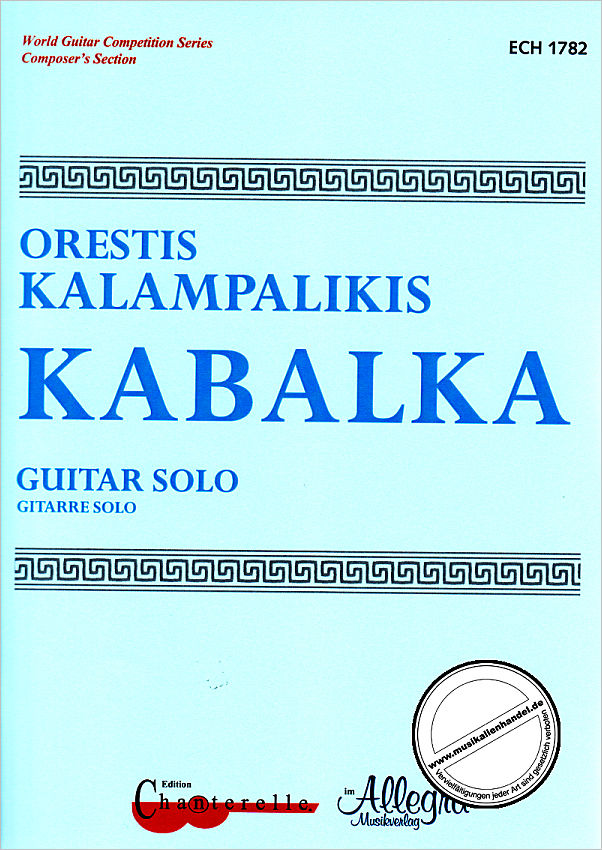 Titelbild für ECH 1782 - KABALKA