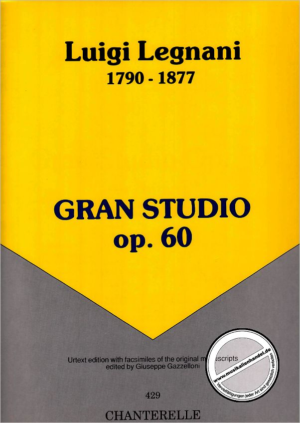 Titelbild für ECH 429 - GRAN STUDIO OP 60