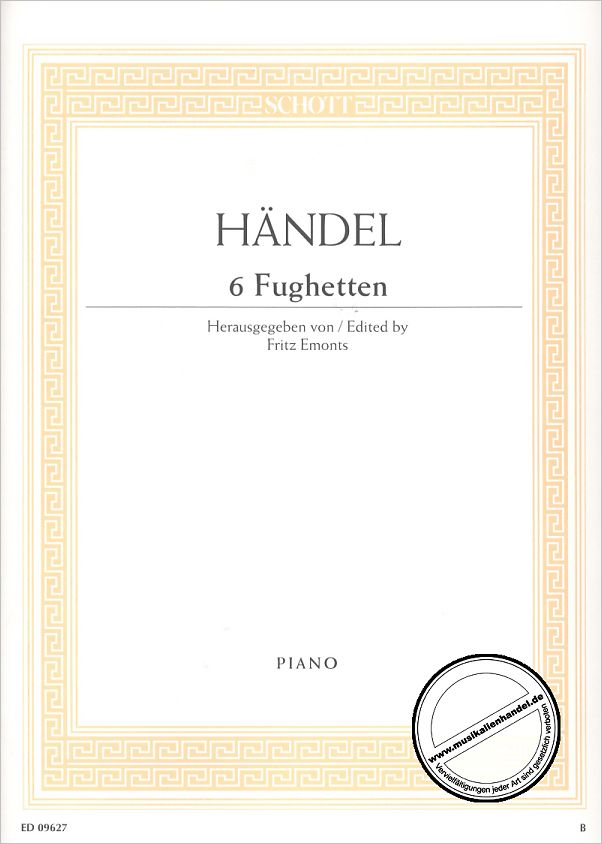 Titelbild für ED 09627 - 6 FUGHETTEN