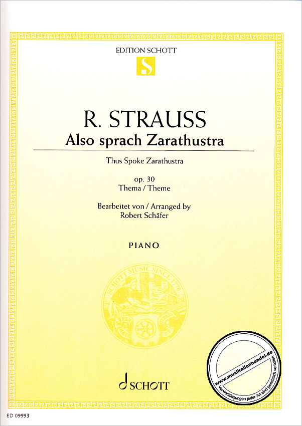 Titelbild für ED 09993 - Also sprach Zarathustra op 30