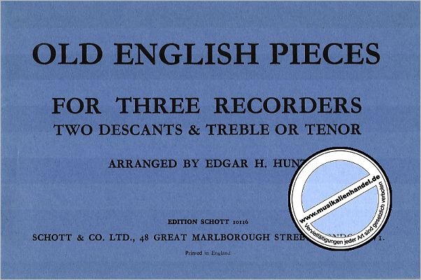 Titelbild für ED 10116 - OLD ENGLISH PIECES