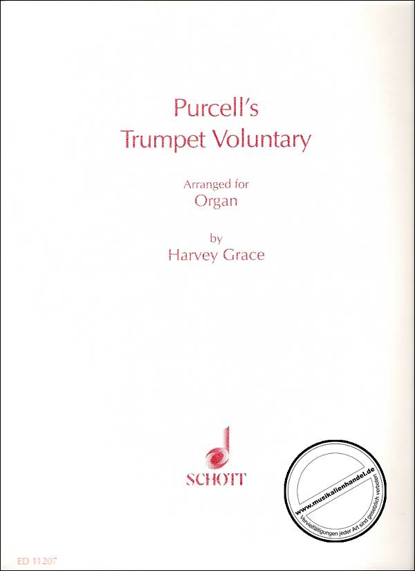 Titelbild für ED 11207 - TRUMPET VOLUNTARY