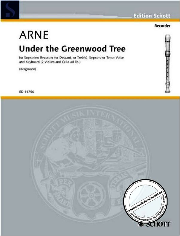 Titelbild für ED 11756 - UNDER THE GREENWOOD TREE