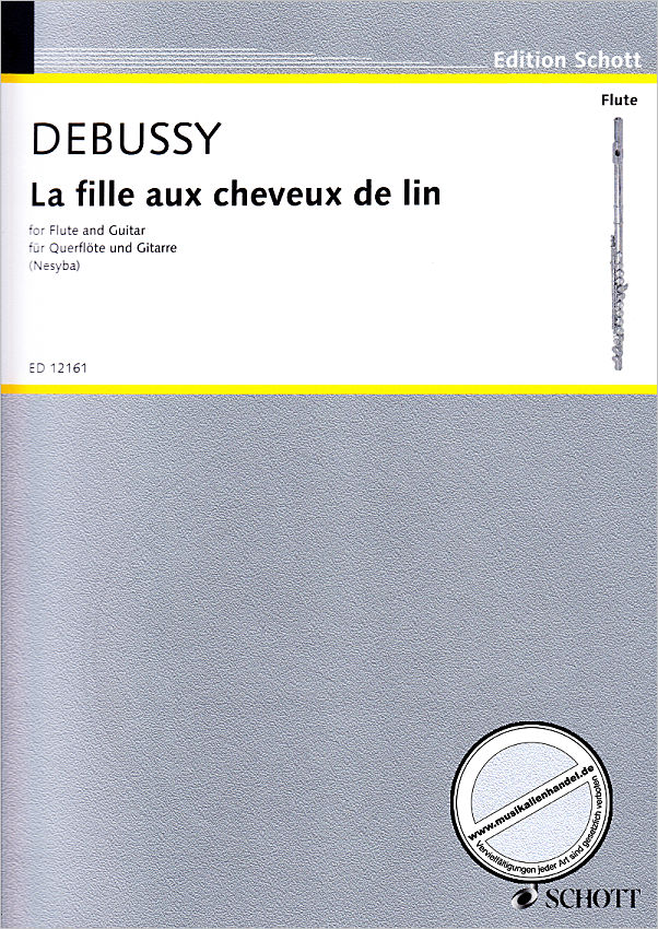 Titelbild für ED 12161 - LA FILLE AUX CHEVEUX DE LIN (PRELUDES 1 NR 8)