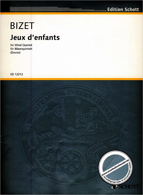 Titelbild für ED 12212 - JEUX D'ENFANTS OP 22