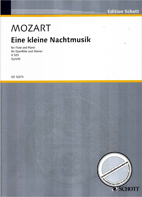 Titelbild für ED 12273 - EINE KLEINE NACHTMUSIK G-DUR KV 525