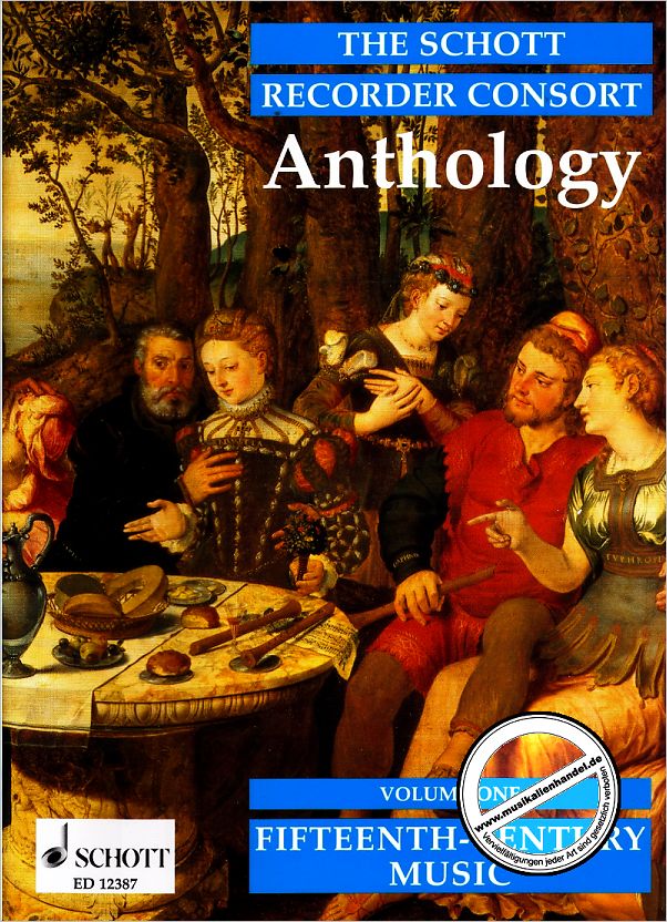 Titelbild für ED 12387 - ANTHOLOGY 1 - 15TH CENTURY MUSIC