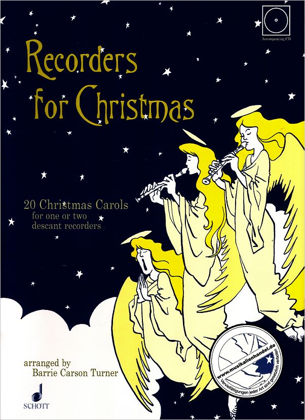 Titelbild für ED 12573 - RECORDERS FOR CHRISTMAS