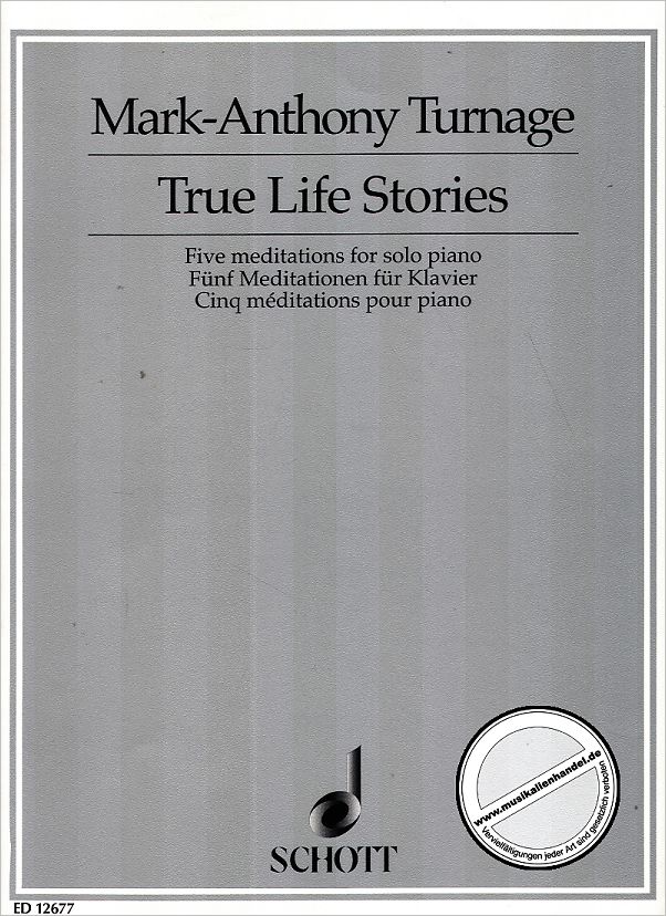 Titelbild für ED 12677 - TRUE LIFE STORIES - 5 MEDITATIONEN