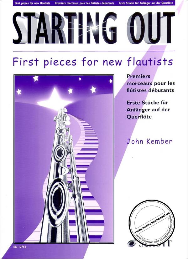 Titelbild für ED 12762 - STARTING OUT - FIRST PIECES FOR NEW FLAUTISTS