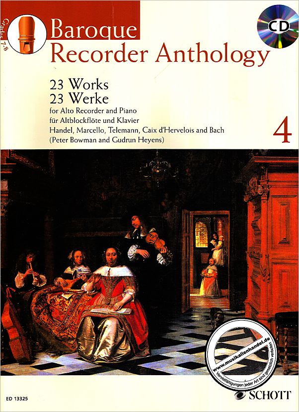 Titelbild für ED 13325 - BAROQUE RECORDER ANTHOLOGY 4