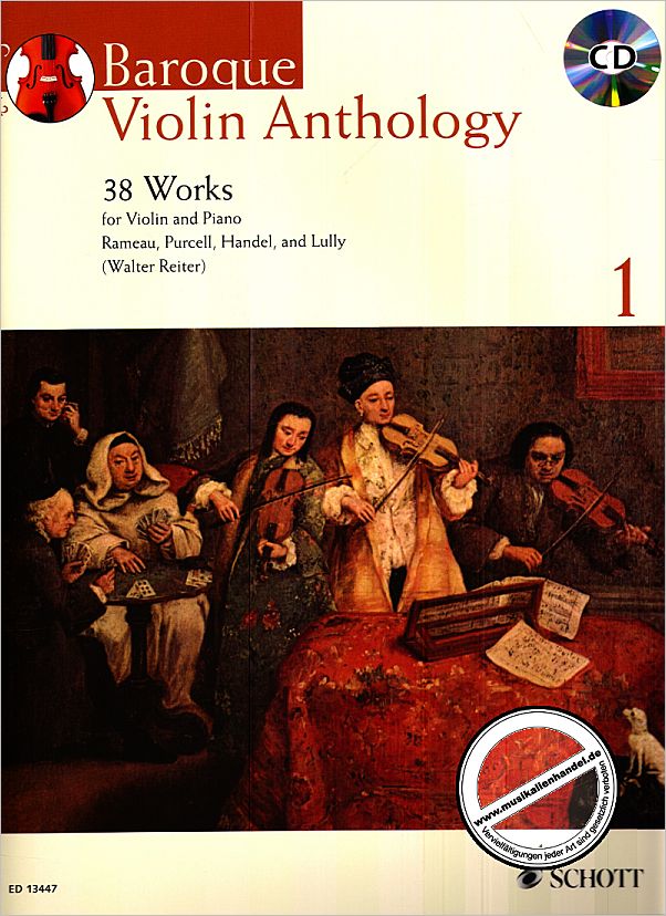 Titelbild für ED 13447 - BAROQUE VIOLIN ANTHOLOGY 1