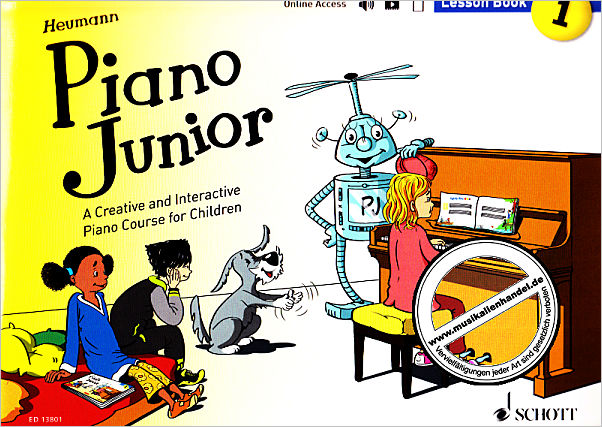 Titelbild für ED 13801 - PIANO JUNIOR 1 - LESSON BOOK