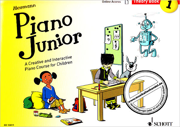 Titelbild für ED 13811 - PIANO JUNIOR 1 - THEORY BOOK