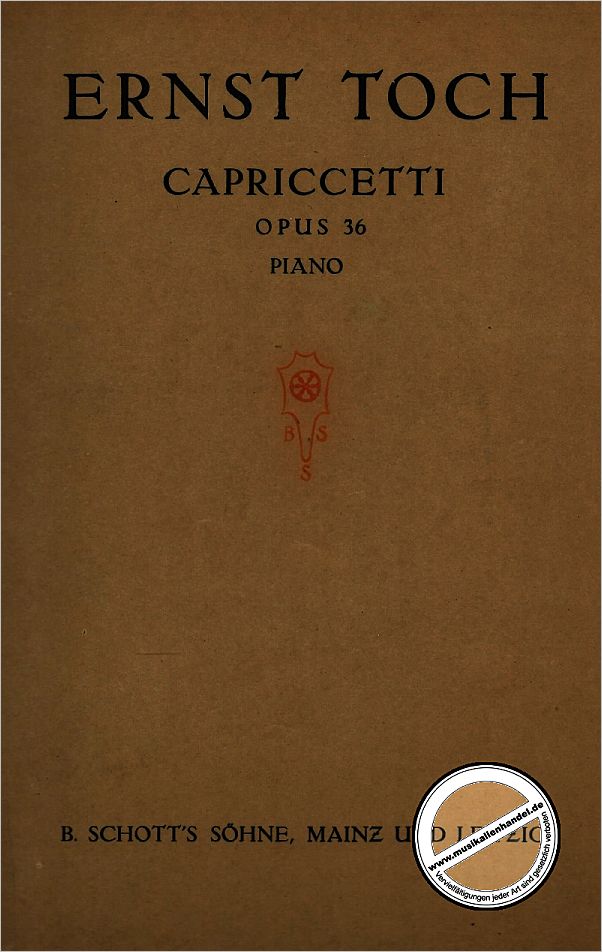 Titelbild für ED 1825 - CAPRICETTI OP 36