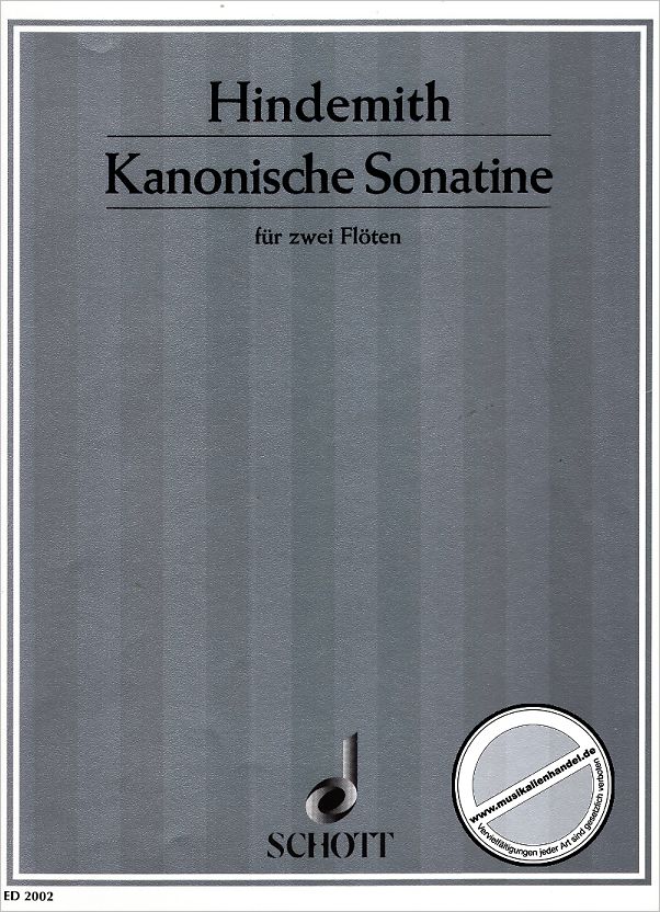 Titelbild für ED 2002 - KANONISCHE SONATINE OP 31/3