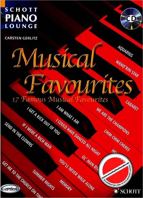 Titelbild für ED 20302 - MUSICAL FAVOURITES