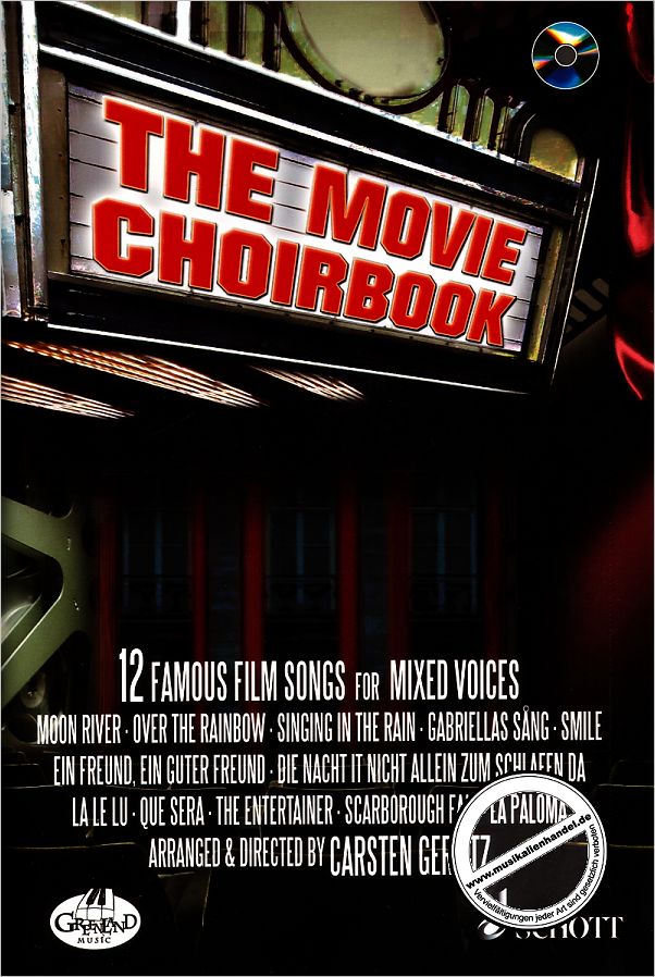 Titelbild für ED 20541-50 - THE MOVIE CHOIRBOOK - 12 FAMOUS FILM SONGS