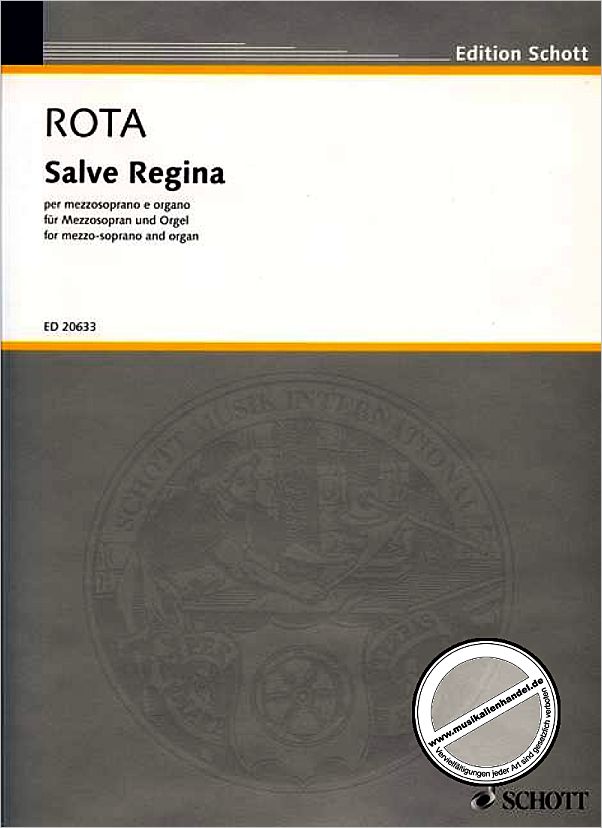 Titelbild für ED 20633 - SALVE REGINA